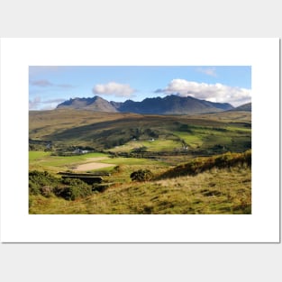 Looking towards the Black Cuillins - Isle of Skye, Scotland Posters and Art